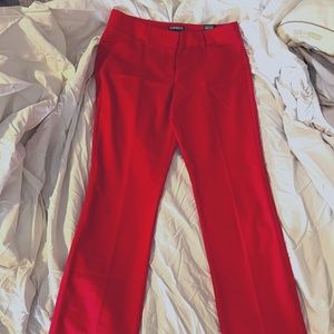 Ladies Express Editor Pants. Red Size 6R. NWT